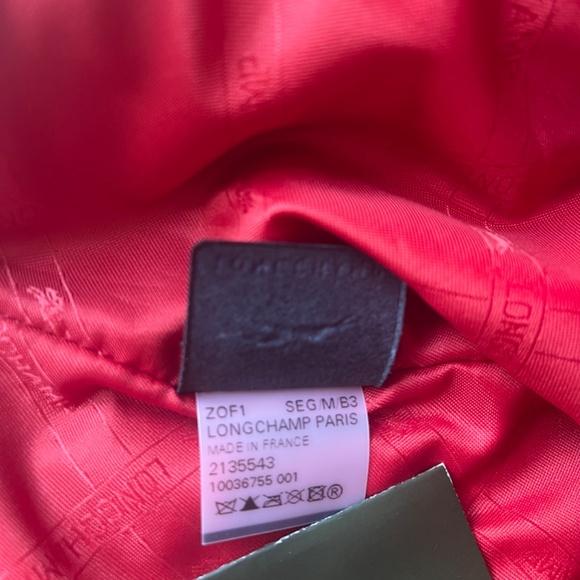 Longchamp Le Pliage Cuir LGP Graffiti Leather Tote Black Graphic Shoulder Bag - Picture 8 of 10